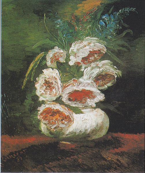 Vincent Van Gogh Vase of Peonies Sweden oil painting art